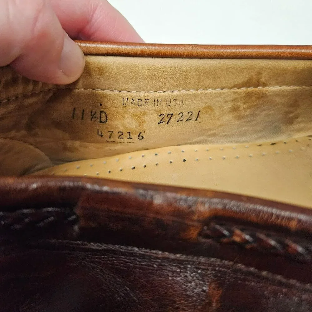 Allen Edmonds‎ Mens Woodstock Leather Tassel Slip On Loafers Made USA 11.5 D